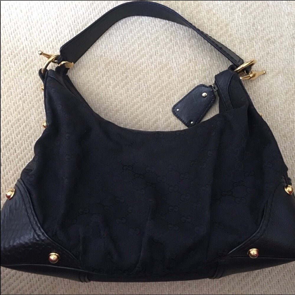 Authentic Gucci canvas Hobo